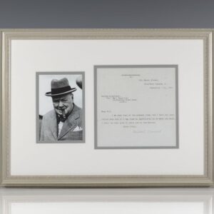 Winston S. Churchill Autograph Letter Signed.