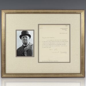 Winston S. Churchill Autograph Letter Signed.