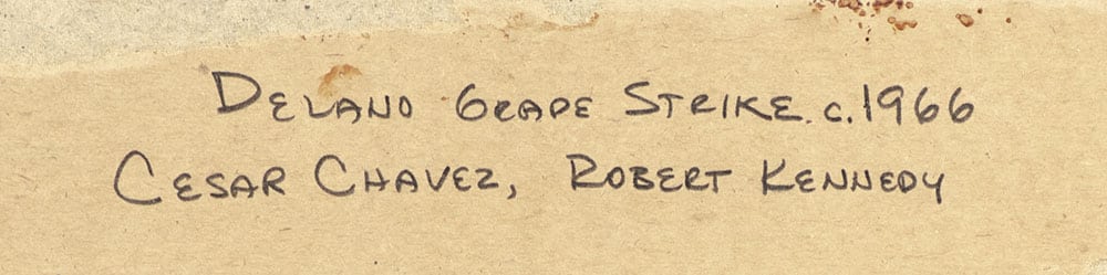 Robert Kennedy and Cesar Chavez Signed Photograph