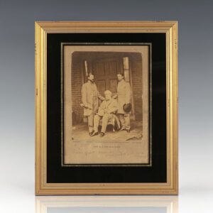 Original Photographic Portrait of Robert E. Lee Signed by Mathew Brady.