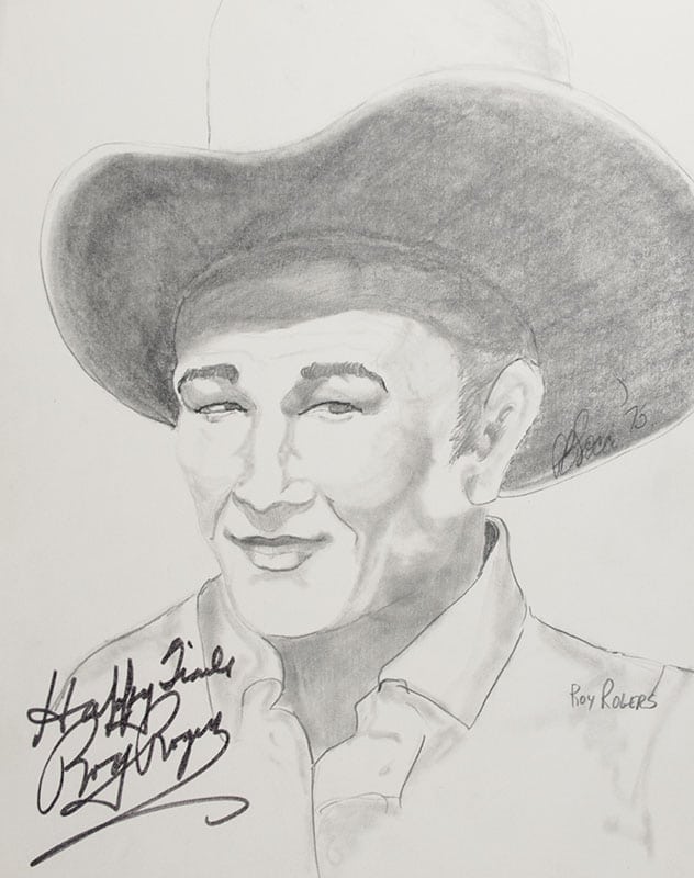 Collection of Hollywood Actors Signed P.B. Socci Sketches