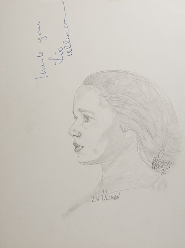 Collection of Hollywood Actors Signed P.B. Socci Sketches
