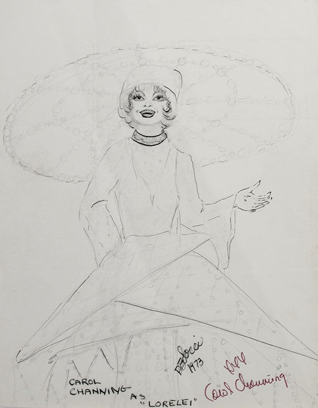 Collection of Hollywood Actors Signed P.B. Socci Sketches