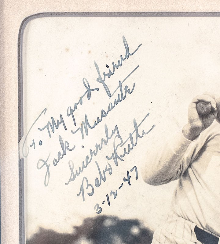 Babe Ruth Signed Photograph