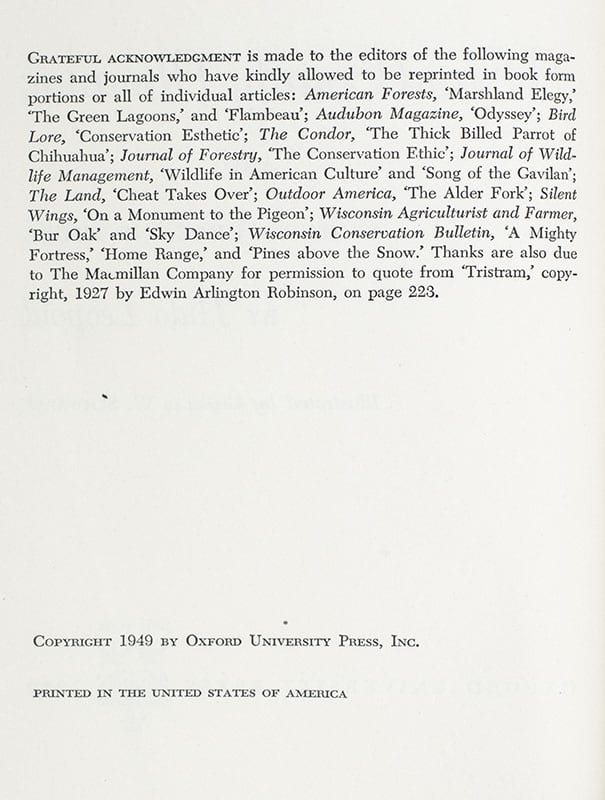 A Sand County Almanac