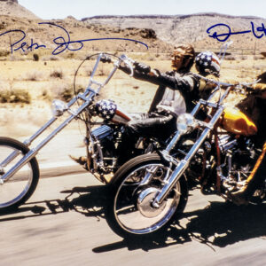 Peter Fonda and Dennis Hopper Signed Easy Rider Photograph.