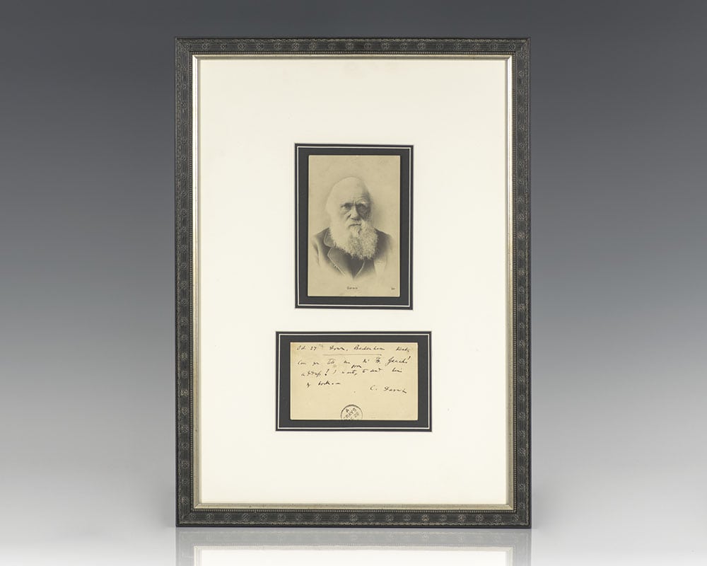 Charles Darwin Autograph Note Signed To Alfred Russel Wallace.