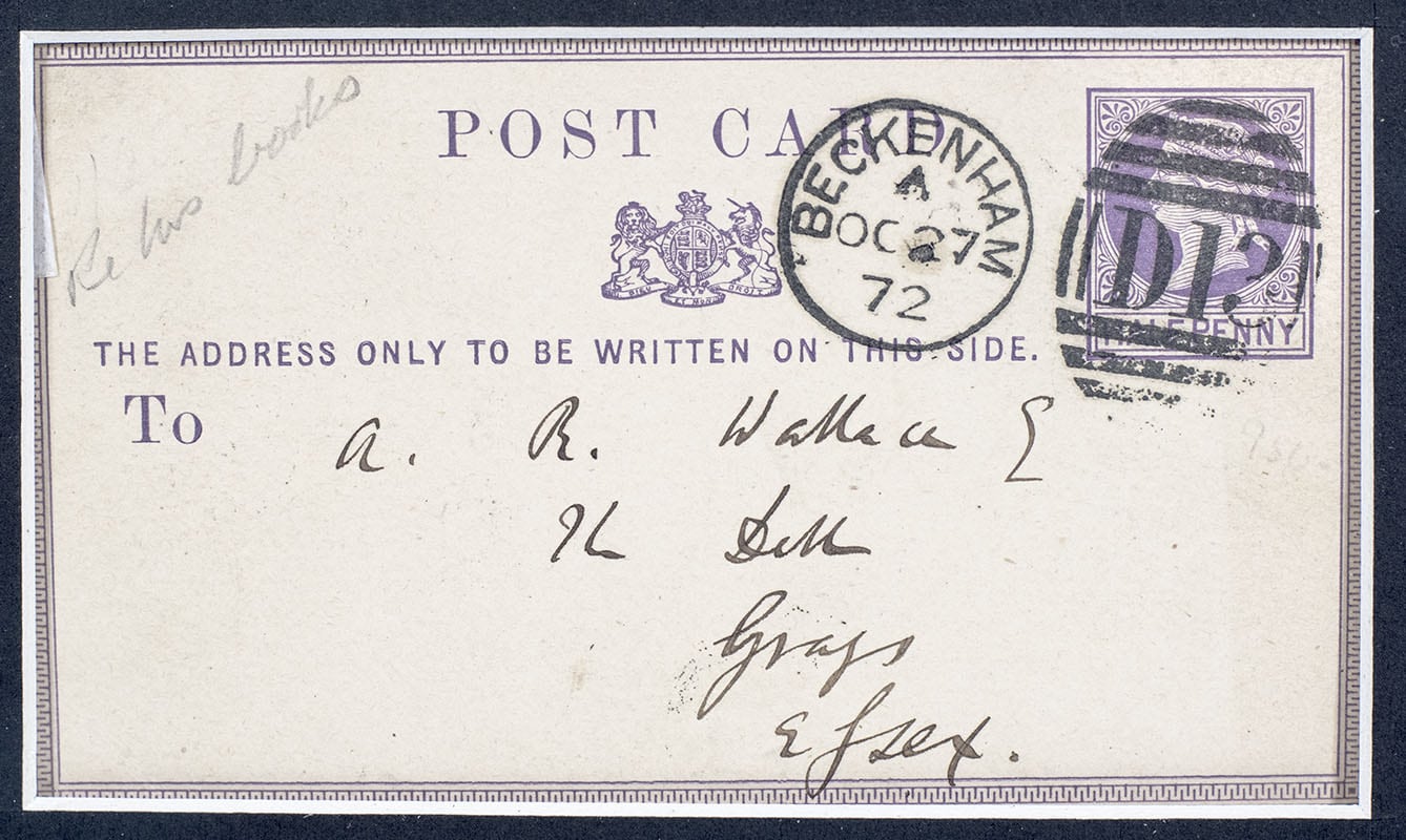 Charles Darwin Autograph Note Signed To Alfred Russel Wallace