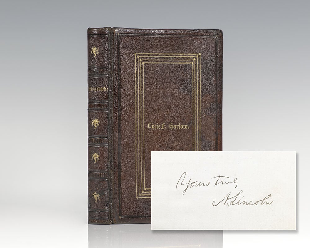 Autograph Album Signed by Abraham Lincoln