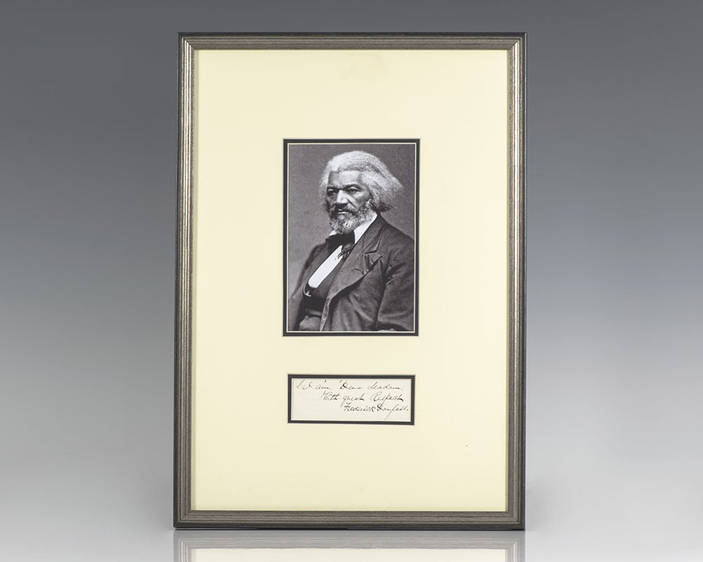 Frederick Douglass Autograph Note Signed.