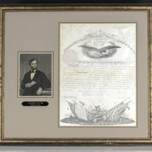 Abraham Lincoln Military Commission Signed