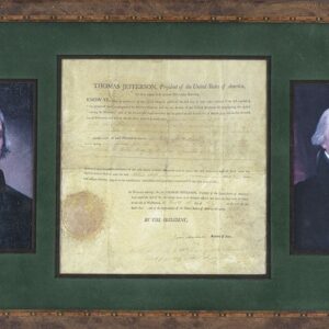 Thomas Jefferson and James Madison Autograph Military Document Signed