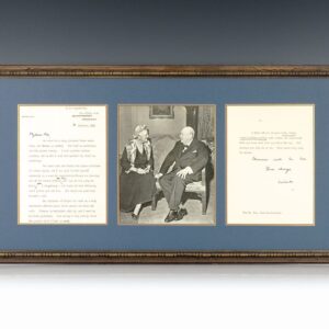 Winston S. Churchill Autograph Letter Signed.