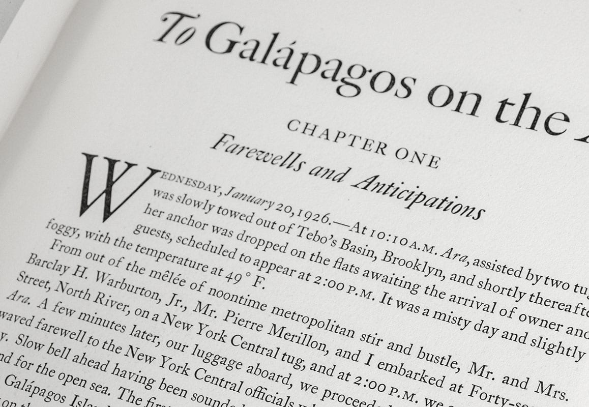 To Galápagos on the Ara 1926: The Events of a Pleasure-Cruise to the Galapagos Islands