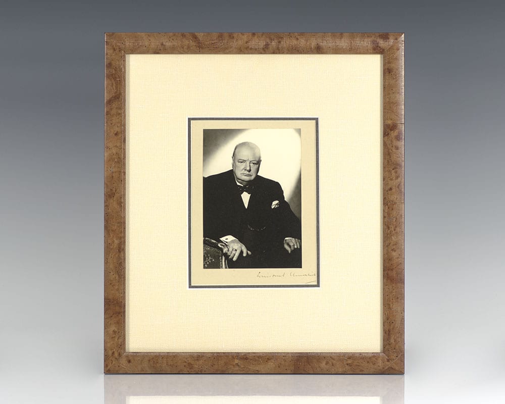 Winston S. Churchill Signed Photograph.