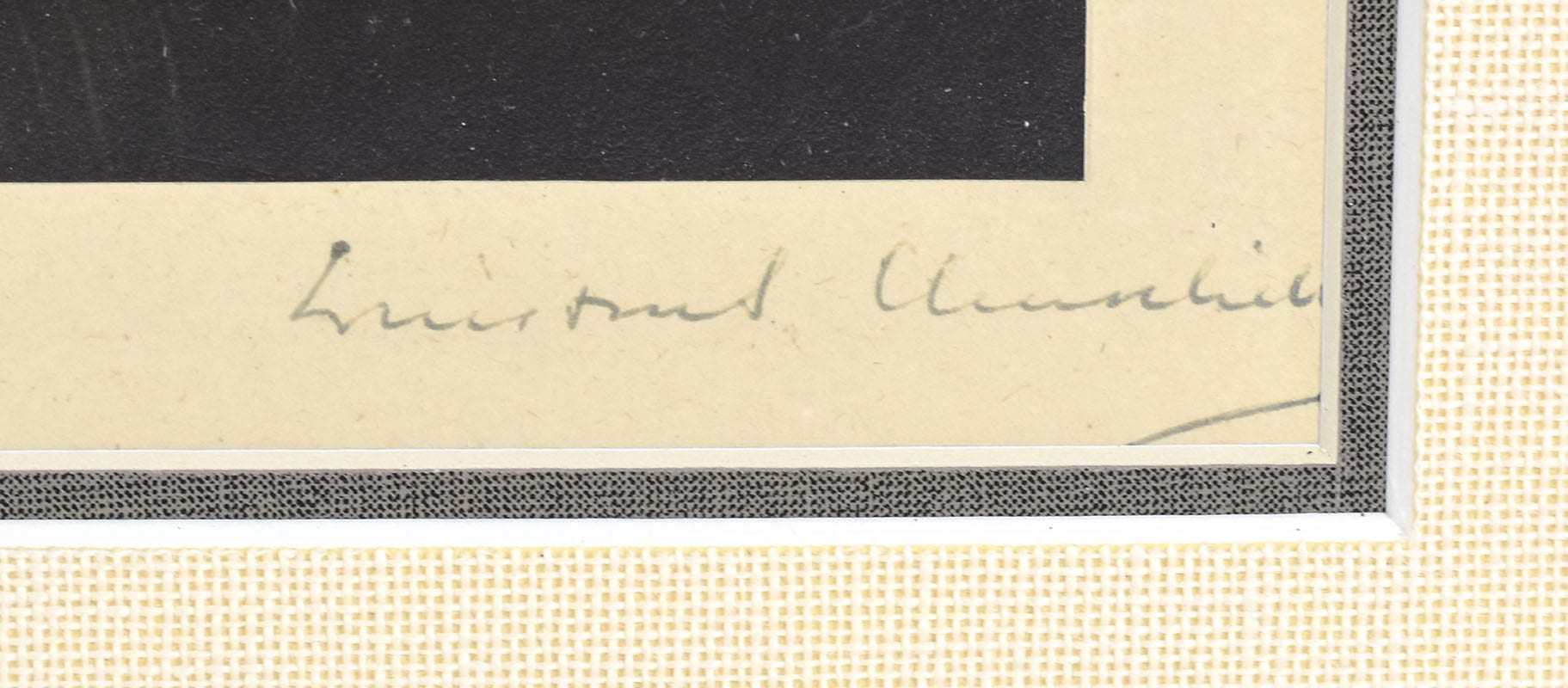 Winston S. Churchill Signed Photograph