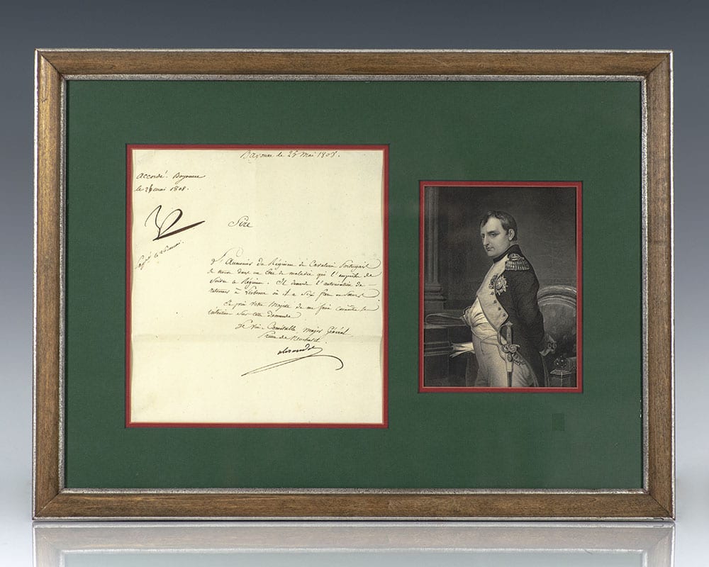 Napoleon Bonaparte Autograph Letter Signed.