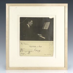 George Gershwin Rhapsody in Blue Musical Quotation Signed.