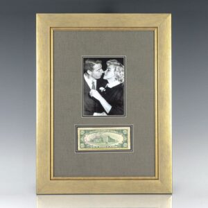 Marilyn Monroe and Joe DiMaggio Signed Ten Dollar Bank Note.