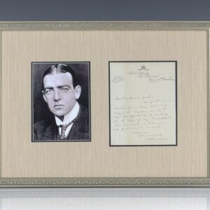 Sir Ernest Henry Shackleton Autograph Letter Signed.