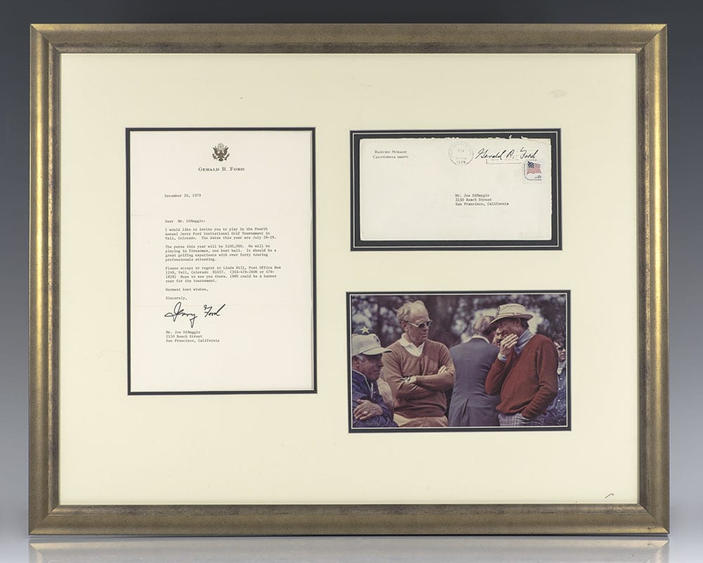 Gerald Ford Autograph Letter Signed to Joe DiMaggio.