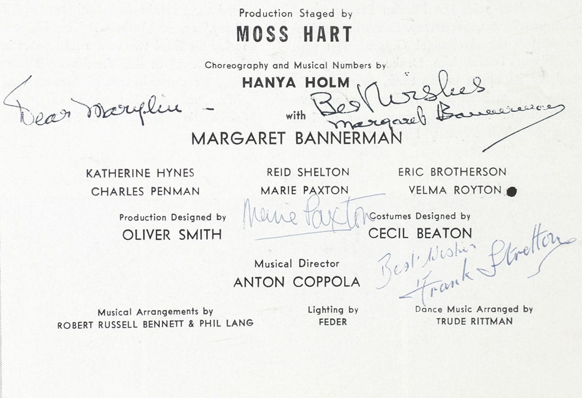 Original My Fair Lady Tour Program