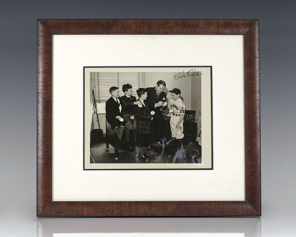 Babe Ruth Signed Photograph.