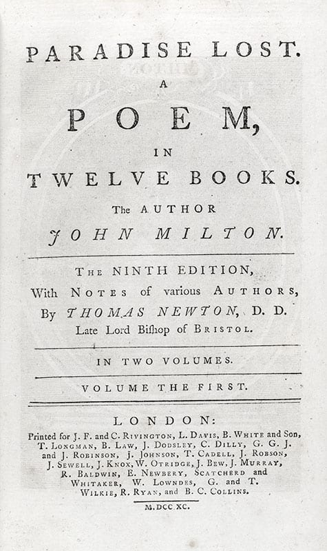 The Poetical Works of Mr. John Milton