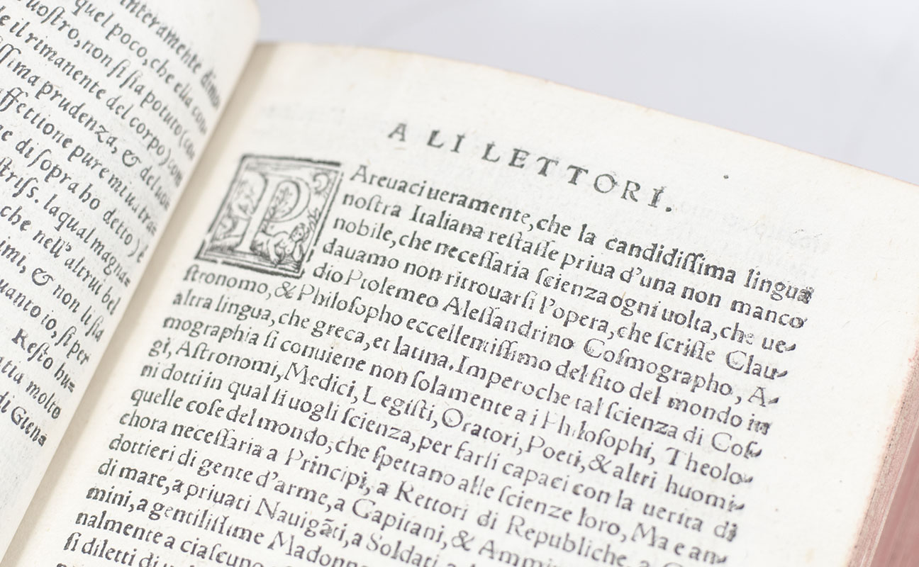 Le Geographia di Claudio Ptolemeo Alessandrino, Con alcuni comenti & aggiunte fattevi da Sebastiano munstero, Con le tavole non solamente antiche & moderne solite di staparsi