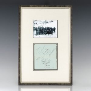 Signed by Twelve Members of the Quest Expedition.