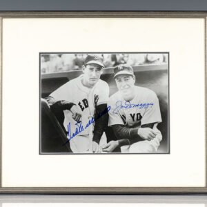 Joe DiMaggio and Ted Williams Signed Photograph.