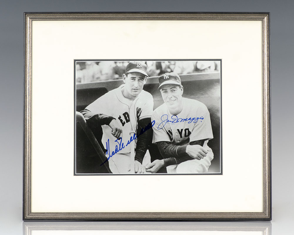 Joe DiMaggio and Ted Williams Signed Photograph.
