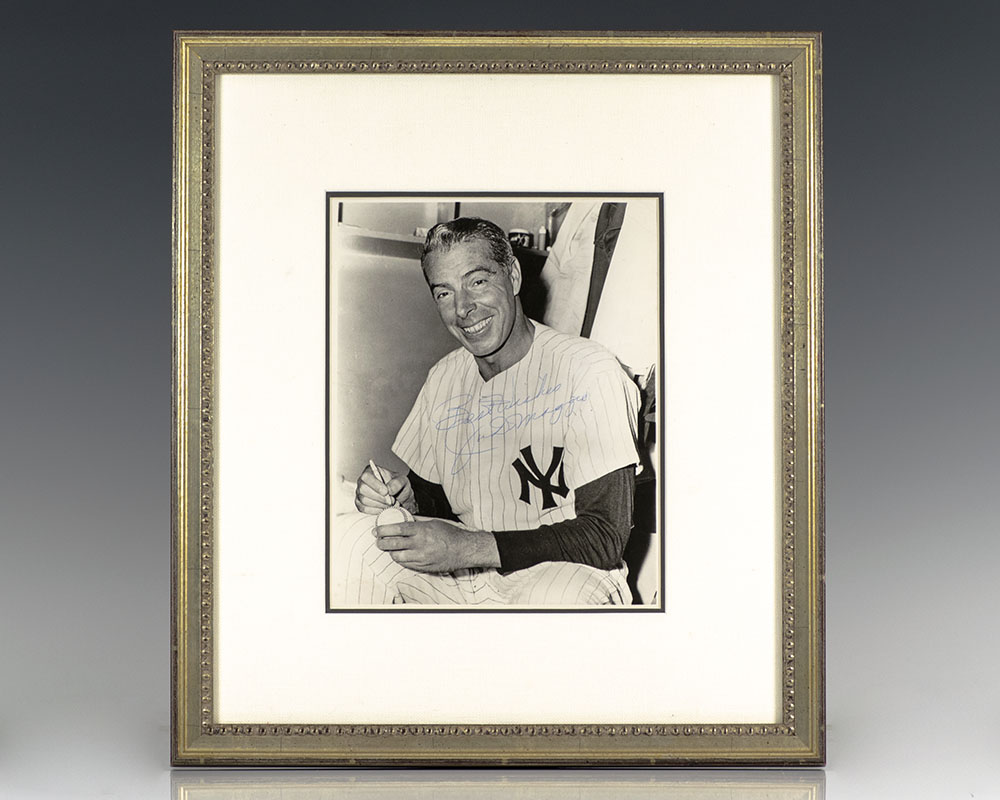 Joe DiMaggio Signed Photograph.
