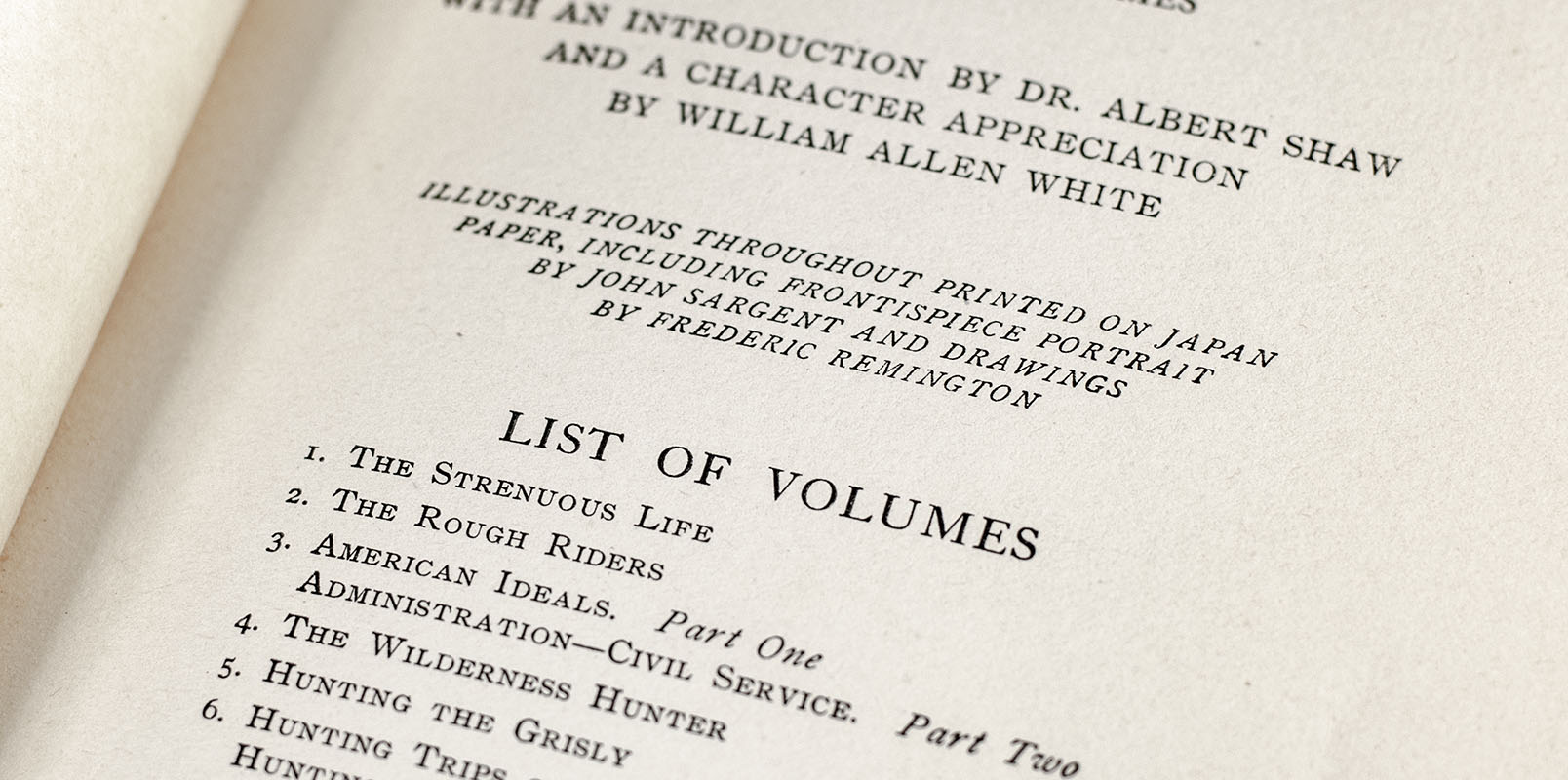 The Works of Theodore Roosevelt Executive Edition Salesman's Dummy