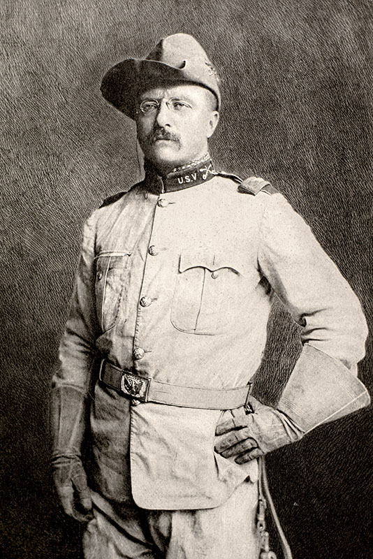 Original Theodore Roosevelt and the Rough Riders Photograph