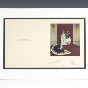 Queen Elizabeth II and Prince Philip Photograph Signed.