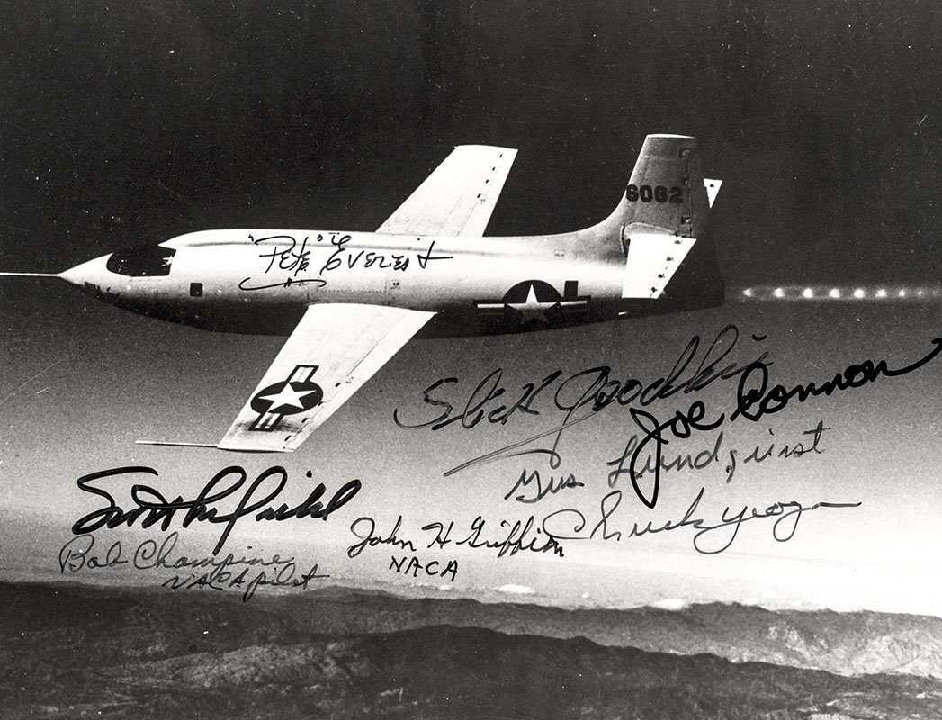 X-1 Test Pilots Signed Photograph