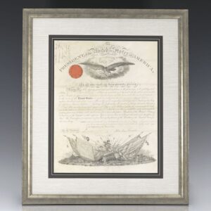Abraham Lincoln Military Commission Signed.