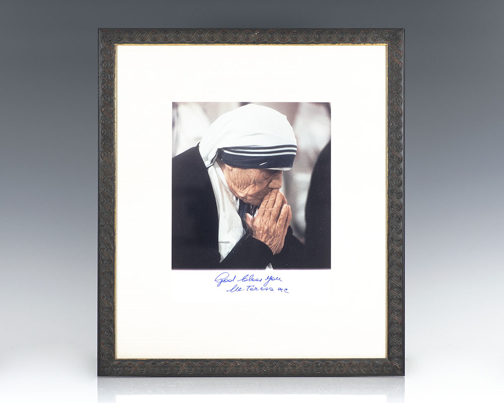 Mother Teresa Signed Photograph.