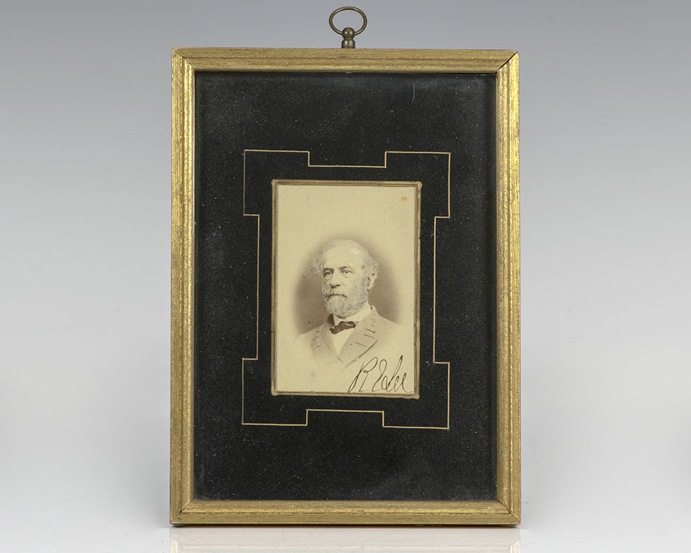 Robert E. Lee Signed Carte-de-Visite.