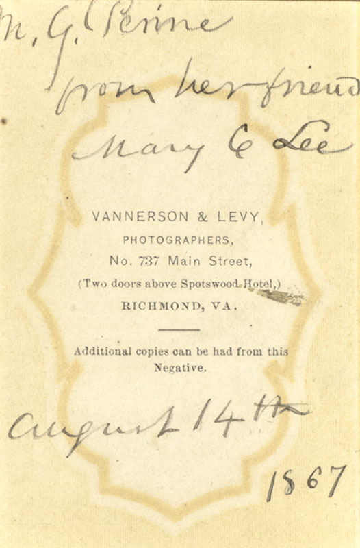 Robert E. Lee Signed Carte-de-Visite