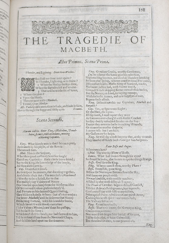 Shakespeare Second Folio