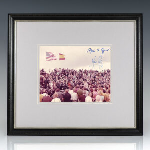 Neil Armstrong and Spiro Agnew Apollo 14 Mission Launch Signed Photograph.