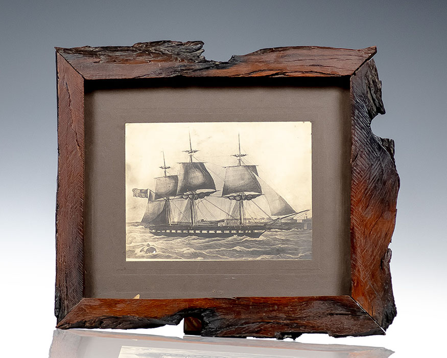 U.S.S. Constitution Original Recovered Timber Frame.