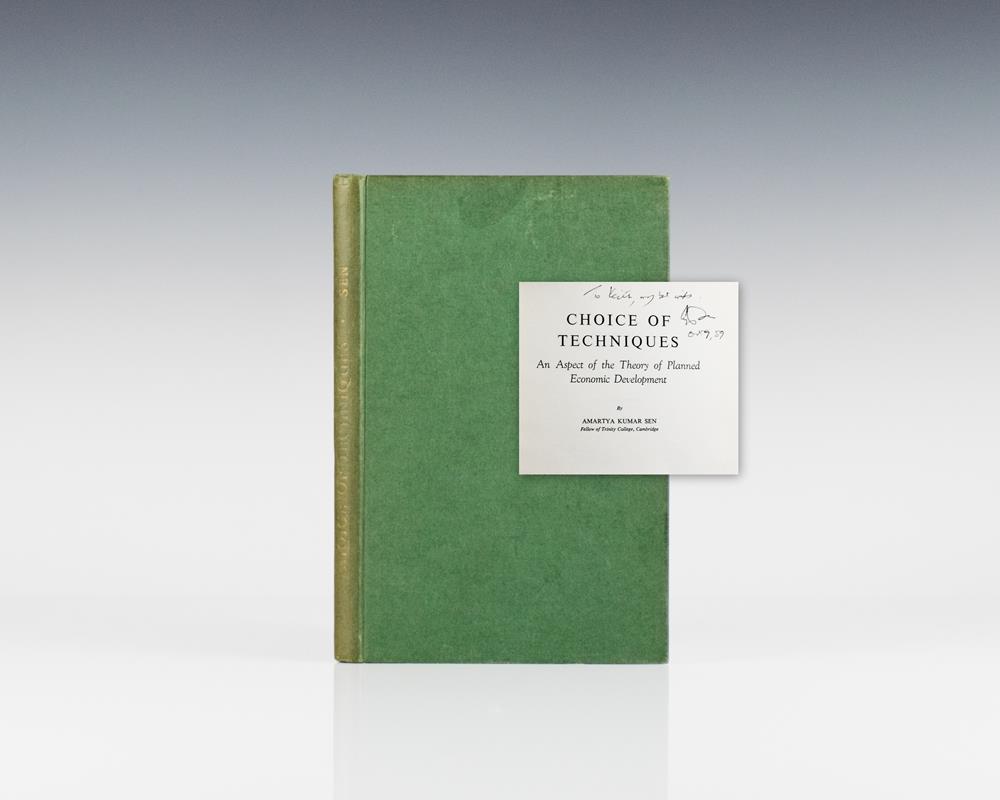 Choice of Techniques: An Aspect of the Theory of Planned Economic Development.