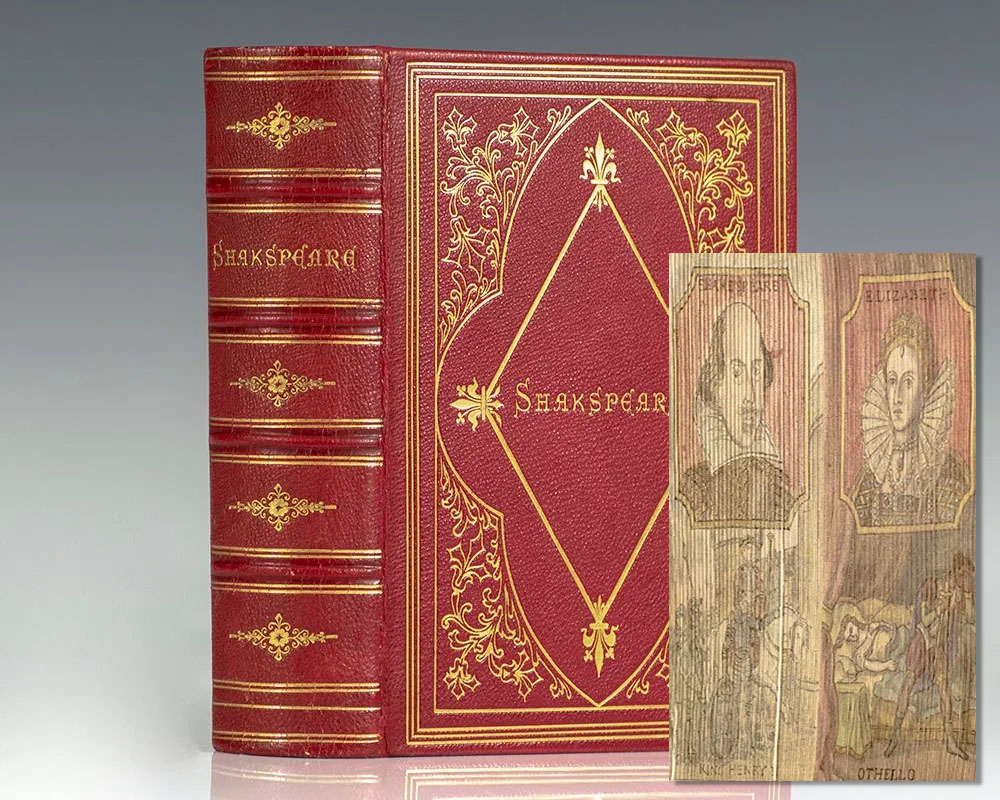 The Works of William Shakespeare. Life, Glossary, &c. [Fore-Edge Painting].