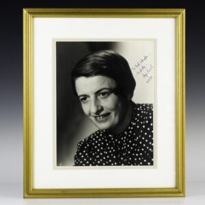 Ayn Rand Signed Photograph.