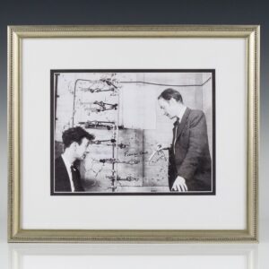 Francis Crick and James D. Watson Photograph Signed.