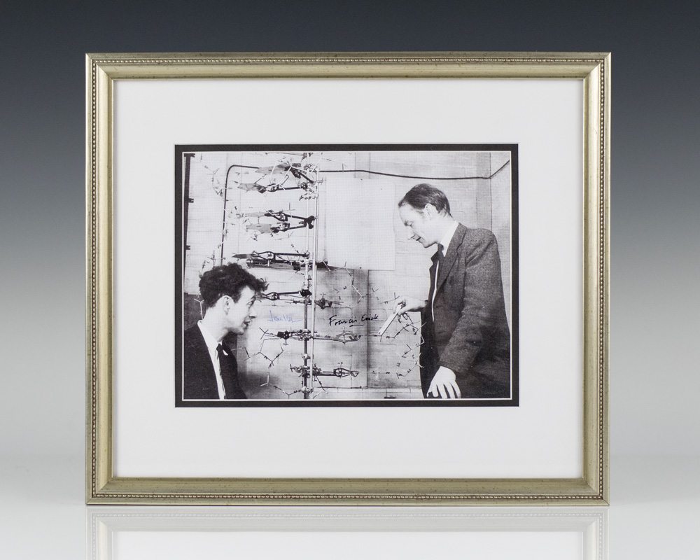 Francis Crick and James D. Watson Photograph Signed.