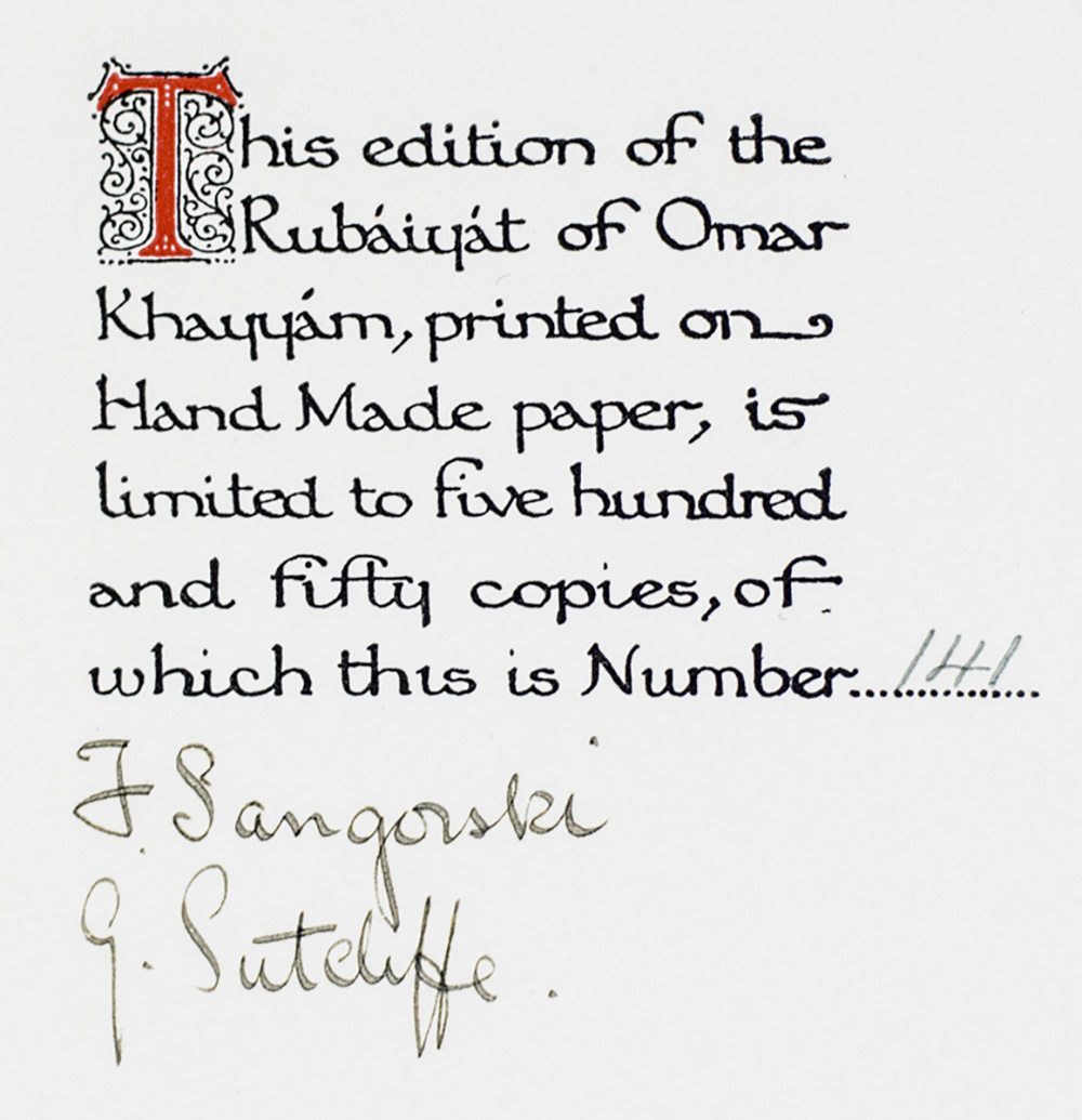 Rubaiyat of Omar Khayyam.